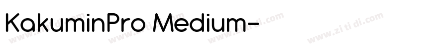 KakuminPro Medium字体转换 KakuminPro Medium字体转换